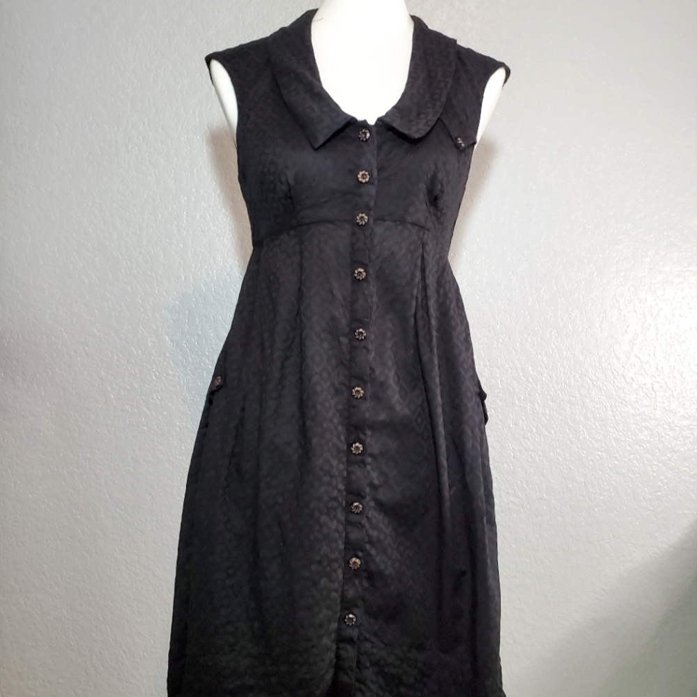 Anthropologie Postmark black dress